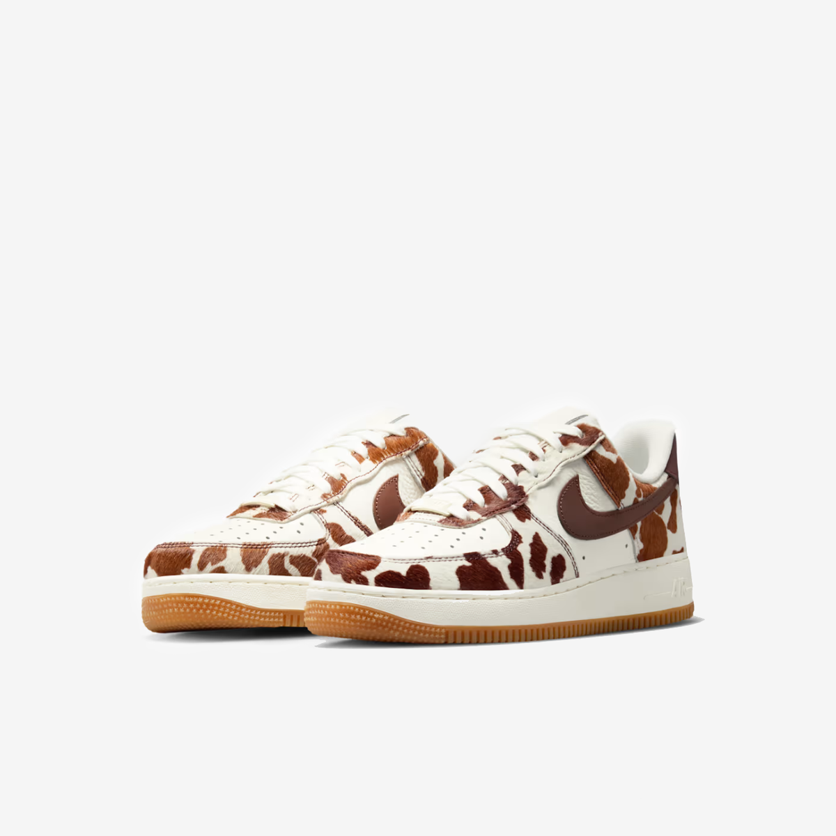 Nike Air Force 1 '07 "Field Brown" cow print