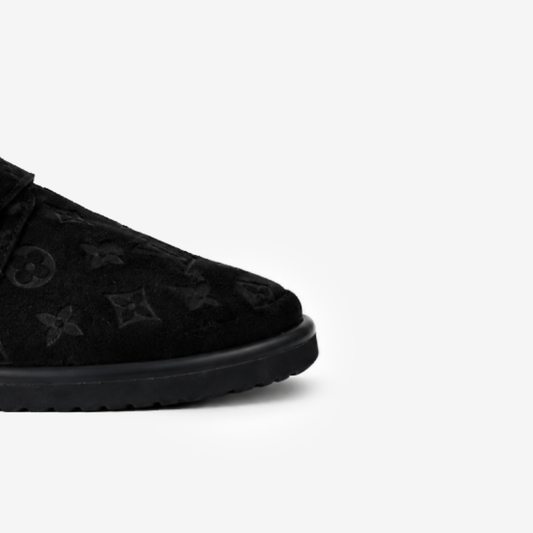 Mule – Black Monogram Empreinte Suede