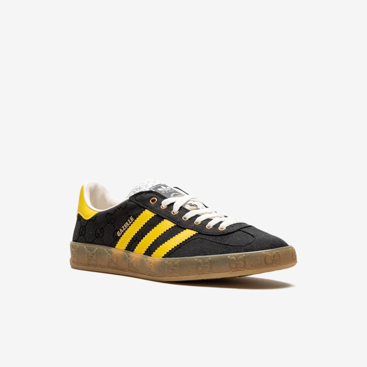 Gucci x Adidas Gazelle Retro G-Monogram Black Yellow Limited Edition