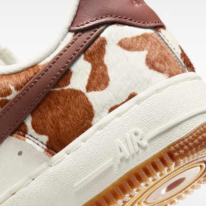 Nike Air Force 1 '07 "Field Brown" cow print