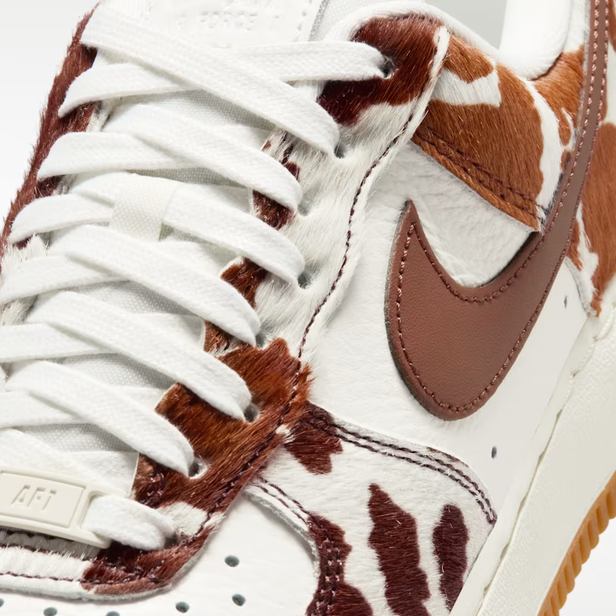 Nike Air Force 1 '07 "Field Brown" cow print